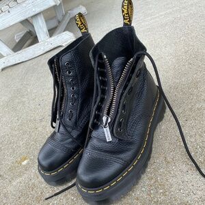 Doc Martens- Sinclair milled Napa leather platform boots